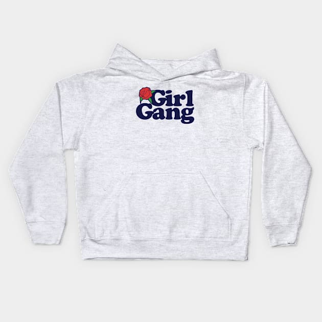 Girl Gang Kids Hoodie by bubbsnugg